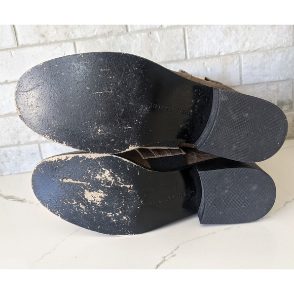 THOMAS WYLDE EUC ash skull moto boots - Picture 9 of 12